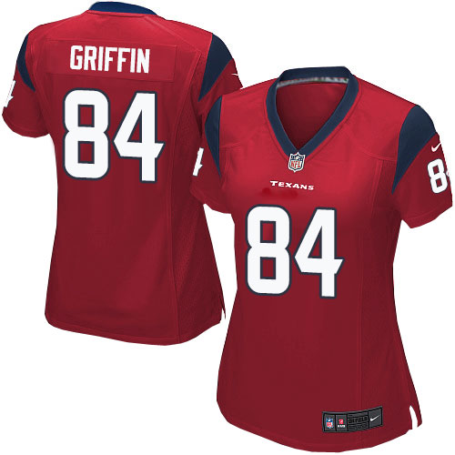 Women's Nike Houston Texans #84 Ryan Griffin Game Red Alternate NFL Jersey