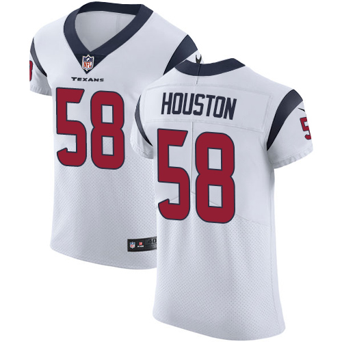 Men's Nike Houston Texans #58 Lamarr Houston White Vapor Untouchable Elite Player NFL Jersey