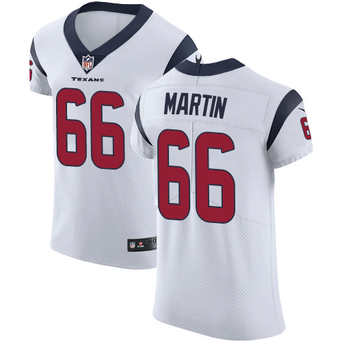 Men's Nike Houston Texans #66 Nick Martin White Vapor Untouchable Elite Player NFL Jersey