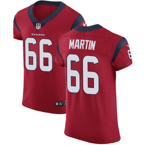 Men's Nike Houston Texans #66 Nick Martin Red Alternate Vapor Untouchable Elite Player NFL Jersey