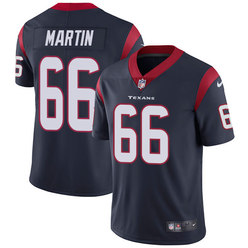 Youth Nike Houston Texans #66 Nick Martin Navy Blue Team Color Vapor Untouchable Limited Player NFL Jersey