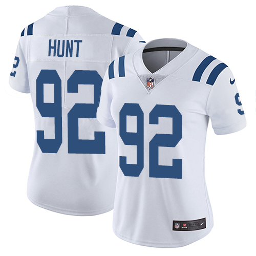 Women's Nike Indianapolis Colts #92 Margus Hunt White Vapor Untouchable Elite Player NFL Jersey