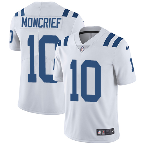 Youth Nike Indianapolis Colts #10 Donte Moncrief White Vapor Untouchable Elite Player NFL Jersey