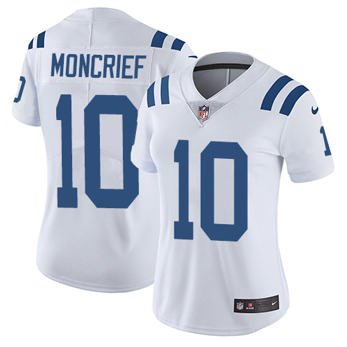 Women's Nike Indianapolis Colts #10 Donte Moncrief White Vapor Untouchable Elite Player NFL Jersey