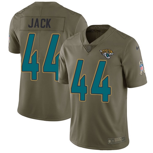 Men's Nike Jacksonville Jaguars #44 Myles Jack Limited Olive 2017 Salute to Service NFL Jersey