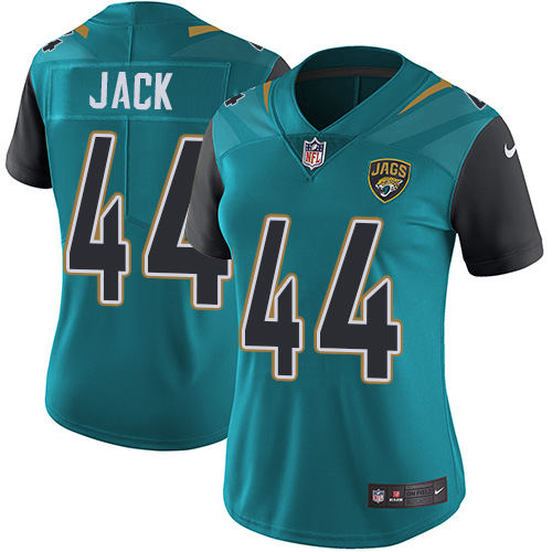 Women's Nike Jacksonville Jaguars #44 Myles Jack Teal Green Team Color Vapor Untouchable Elite Player NFL Jersey