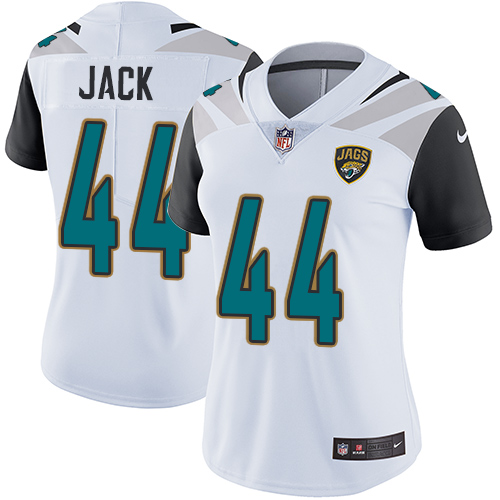 Women's Nike Jacksonville Jaguars #44 Myles Jack White Vapor Untouchable Elite Player NFL Jersey