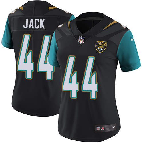 Women's Nike Jacksonville Jaguars #44 Myles Jack Black Alternate Vapor Untouchable Elite Player NFL Jersey