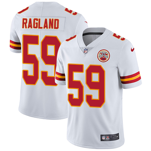 Men's Nike Kansas City Chiefs #59 Reggie Ragland White Vapor Untouchable Limited Player NFL Jersey