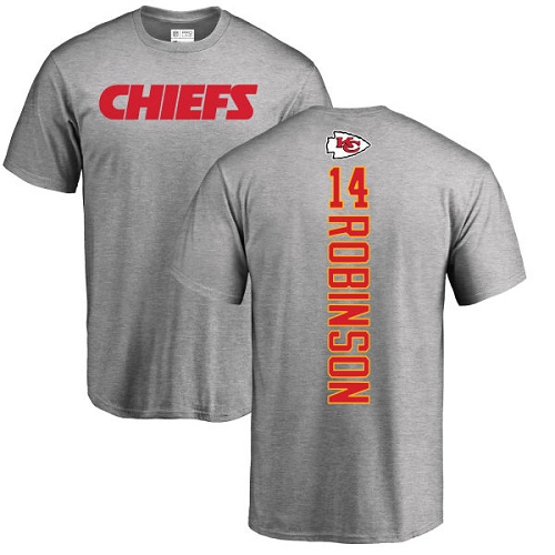 NFL Nike Kansas City Chiefs #14 Demarcus Robinson Ash Backer T-Shirt
