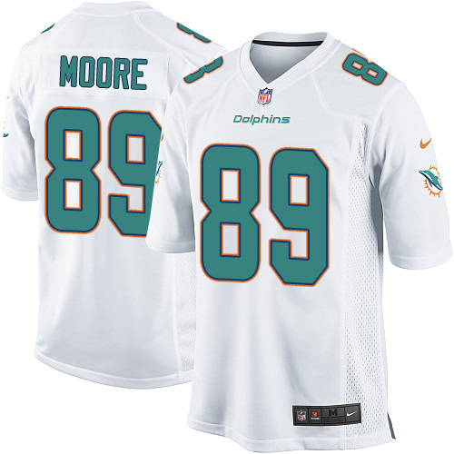 Men's Nike Miami Dolphins #89 Nat Moore Game White NFL Jersey