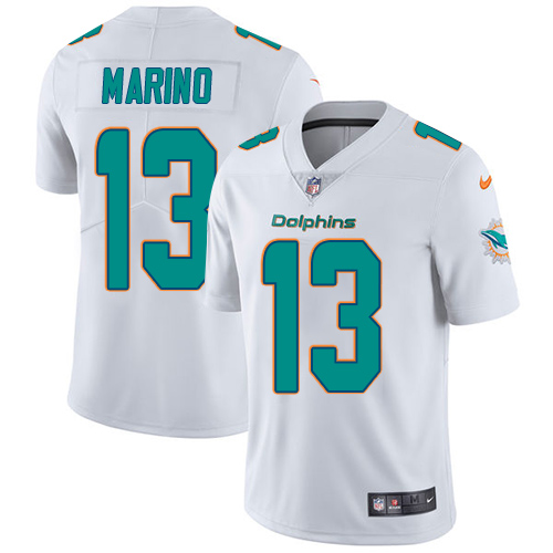 Youth Nike Miami Dolphins #13 Dan Marino White Vapor Untouchable Elite Player NFL Jersey