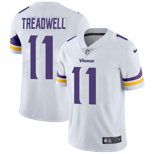 Men's Nike Minnesota Vikings #11 Laquon Treadwell White Vapor Untouchable Limited Player NFL Jersey