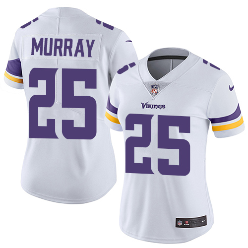 Women's Nike Minnesota Vikings #25 Latavius Murray White Vapor Untouchable Elite Player NFL Jersey