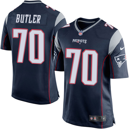 Men's Nike New England Patriots #70 Adam Butler Game Navy Blue Team Color NFL Jersey