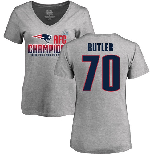 Women's Nike New England Patriots #70 Adam Butler Red Alternate Vapor Untouchable Elite Player NFL Jersey