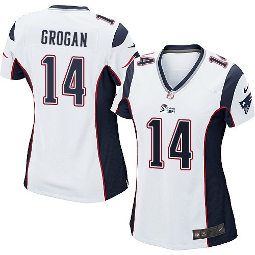 Women's Nike New England Patriots #14 Steve Grogan Game Red Alternate NFL Jersey