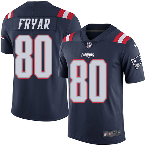 Men's Nike New England Patriots #80 Irving Fryar Limited Navy Blue Rush Vapor Untouchable NFL Jersey