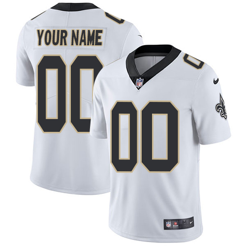 Youth Nike New Orleans Saints Customized White Vapor Untouchable Custom Limited NFL Jersey
