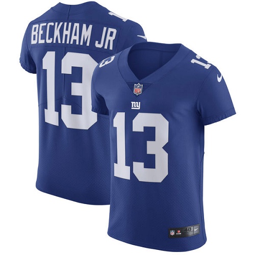 Men's Nike New York Giants #13 Odell Beckham Jr Royal Blue Team Color Vapor Untouchable Elite Player NFL Jersey
