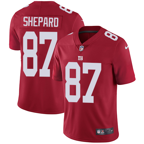 Youth Nike New York Giants #87 Sterling Shepard Red Alternate Vapor Untouchable Elite Player NFL Jersey