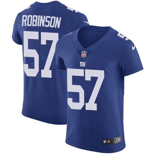 Men's Nike New York Giants #57 Keenan Robinson Royal Blue Team Color Vapor Untouchable Elite Player NFL Jersey