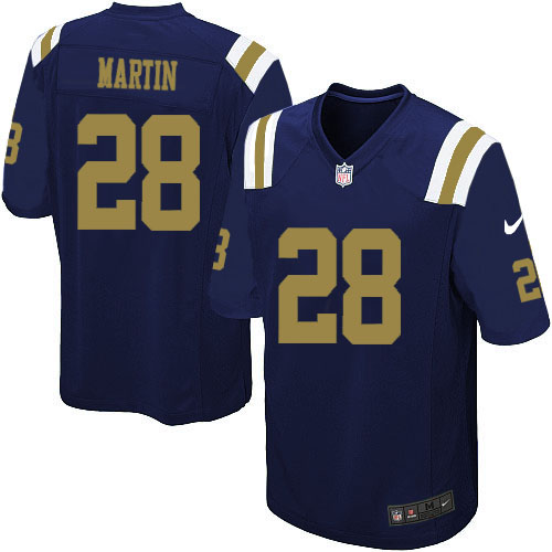 Men's Nike New York Jets #28 Curtis Martin Limited Navy Blue Alternate NFL Jersey