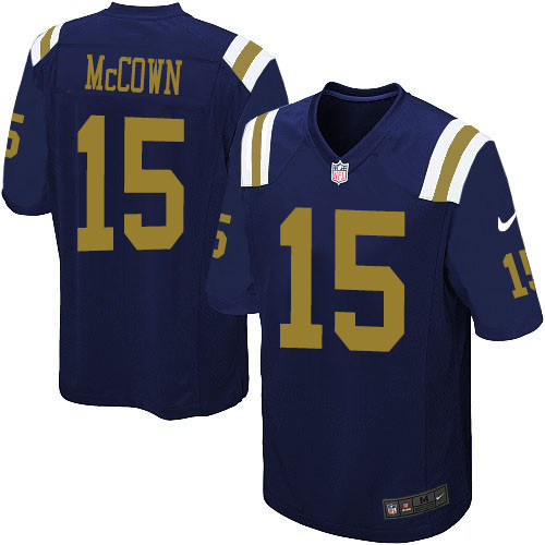 Youth Nike New York Jets #15 Josh McCown Elite Navy Blue Alternate NFL Jersey