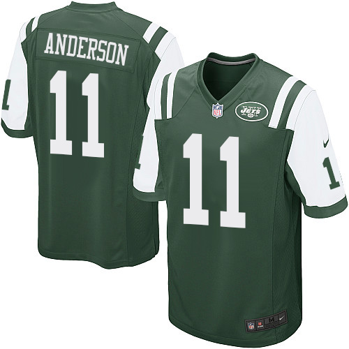 Men's Nike New York Jets #11 Robby Anderson Game Green Team Color NFL Jersey