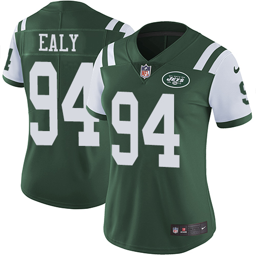 Women's Nike New York Jets #94 Kony Ealy Green Team Color Vapor Untouchable Elite Player NFL Jersey
