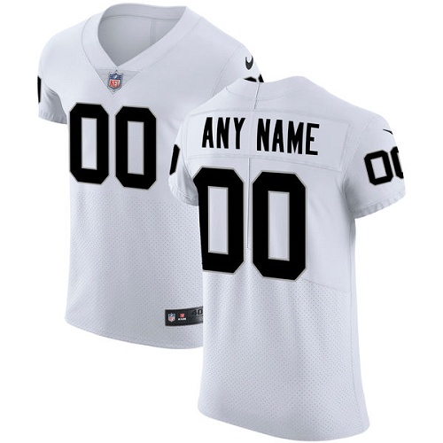 Men's Nike Oakland Raiders Customized White Vapor Untouchable Custom Elite NFL Jersey