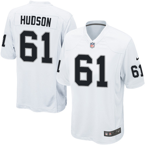 Men's Nike Oakland Raiders #61 Rodney Hudson Game White NFL Jersey