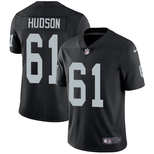Youth Nike Oakland Raiders #61 Rodney Hudson Black Team Color Vapor Untouchable Elite Player NFL Jersey
