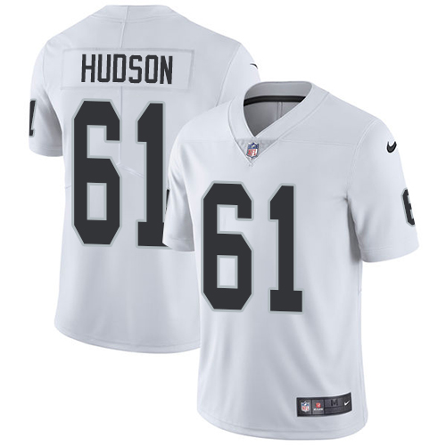Youth Nike Oakland Raiders #61 Rodney Hudson White Vapor Untouchable Elite Player NFL Jersey