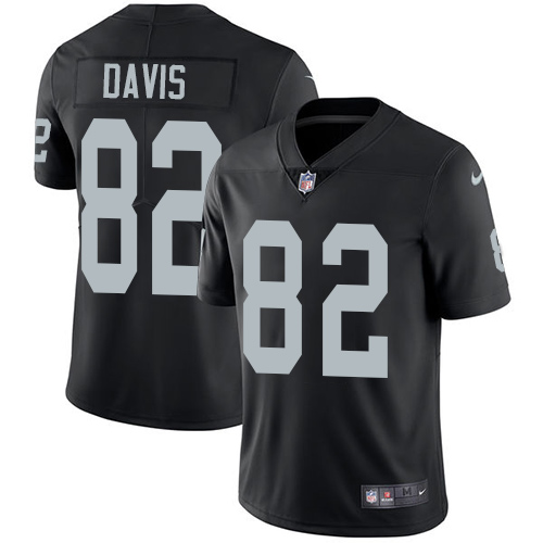 Youth Nike Oakland Raiders #82 Al Davis Black Team Color Vapor Untouchable Elite Player NFL Jersey