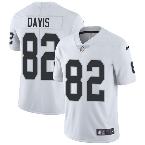 Youth Nike Oakland Raiders #82 Al Davis White Vapor Untouchable Elite Player NFL Jersey