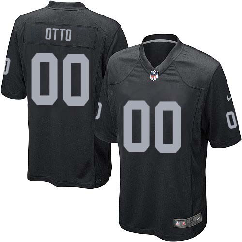 Men's Nike Oakland Raiders #00 Jim Otto Game Black Team Color NFL Jersey