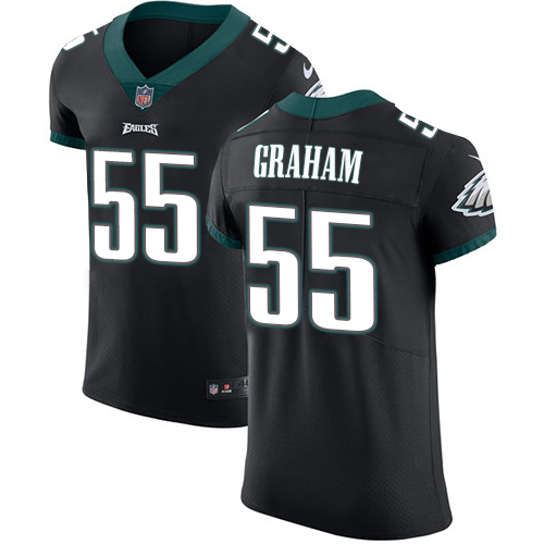 Men's Nike Philadelphia Eagles #55 Brandon Graham Black Vapor Untouchable Elite Player NFL Jersey