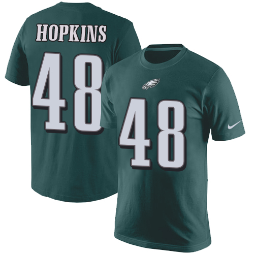 NFL Nike Philadelphia Eagles #48 Wes Hopkins Green Rush Pride Name & Number T-Shirt