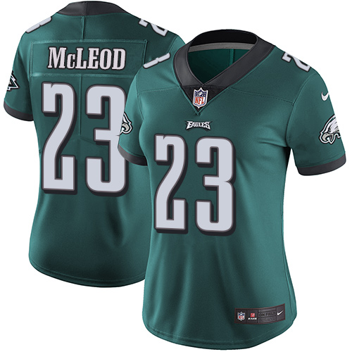 Women's Nike Philadelphia Eagles #23 Rodney McLeod Midnight Green Team Color Vapor Untouchable Limited Player NFL Jersey