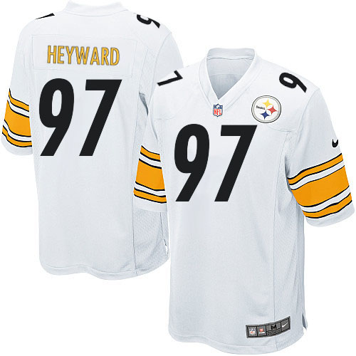 Men's Nike Pittsburgh Steelers #97 Cameron Heyward Game White NFL Jersey
