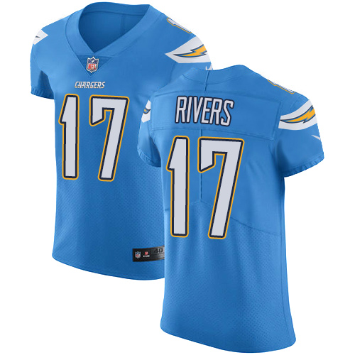 Men's Nike Los Angeles Chargers #17 Philip Rivers Elite Electric Blue Alternate NFL Jersey