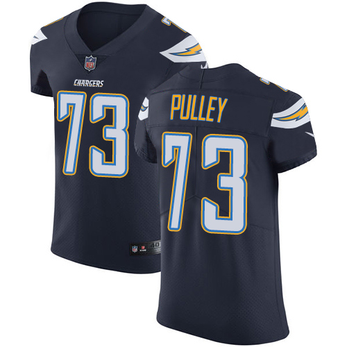Men's Nike Los Angeles Chargers #73 Spencer Pulley Elite Navy Blue Team Color NFL Jersey