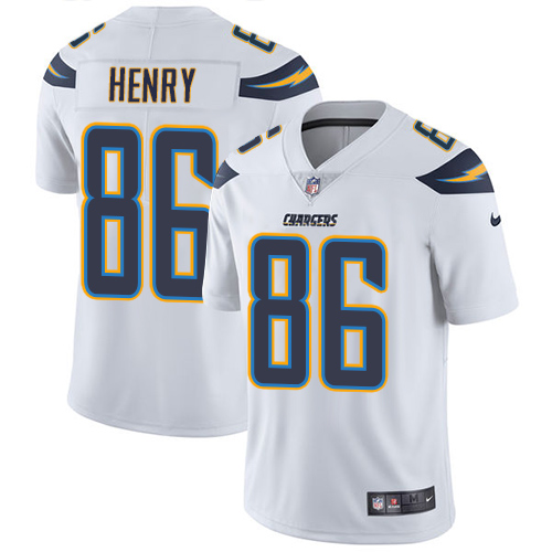Youth Nike Los Angeles Chargers #86 Hunter Henry White Vapor Untouchable Elite Player NFL Jersey