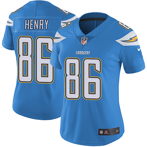 Women's Nike Los Angeles Chargers #86 Hunter Henry Electric Blue Alternate Vapor Untouchable Elite Player NFL Jersey