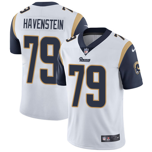 Men's Nike Los Angeles Rams #79 Rob Havenstein White Vapor Untouchable Limited Player NFL Jersey