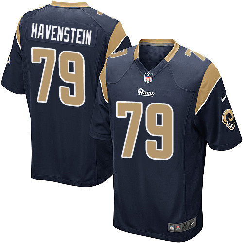 Youth Nike Los Angeles Rams #79 Rob Havenstein Game Navy Blue Team Color NFL Jersey