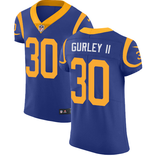 Men's Nike Los Angeles Rams #30 Todd Gurley Royal Blue Alternate Vapor Untouchable Elite Player NFL Jersey