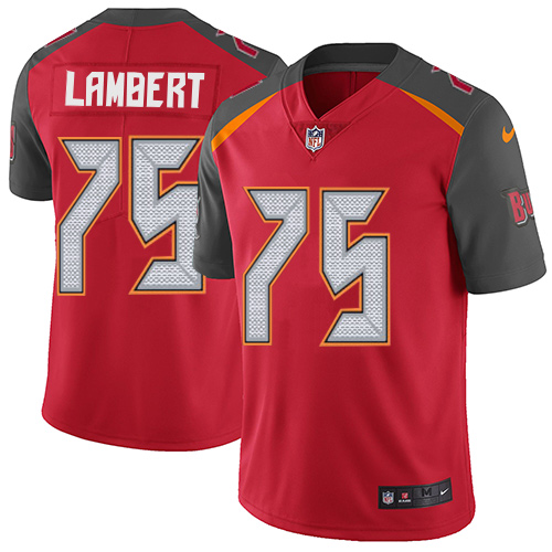 Youth Nike Tampa Bay Buccaneers #75 Davonte Lambert Red Team Color Vapor Untouchable Elite Player NFL Jersey