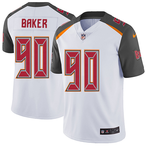 Youth Nike Tampa Bay Buccaneers #90 Chris Baker White Vapor Untouchable Elite Player NFL Jersey